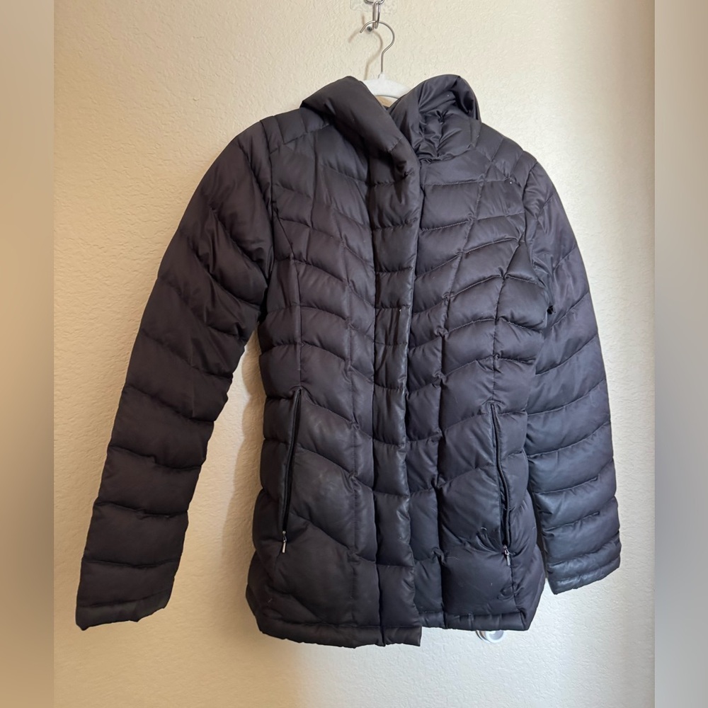 Patagonia Downtown Loft Jacket Size Small in Black Goose Down